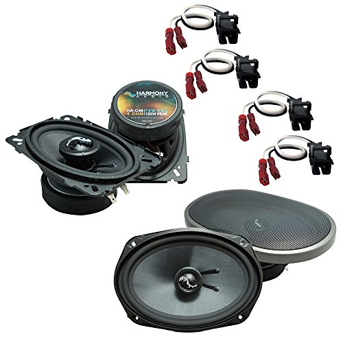 Harmony Audio HA-C46 Speakers Bundle HA-C69 Compatible with Chevy Malibu Classic 2004-2005 Factory Premium Speaker Upgrade