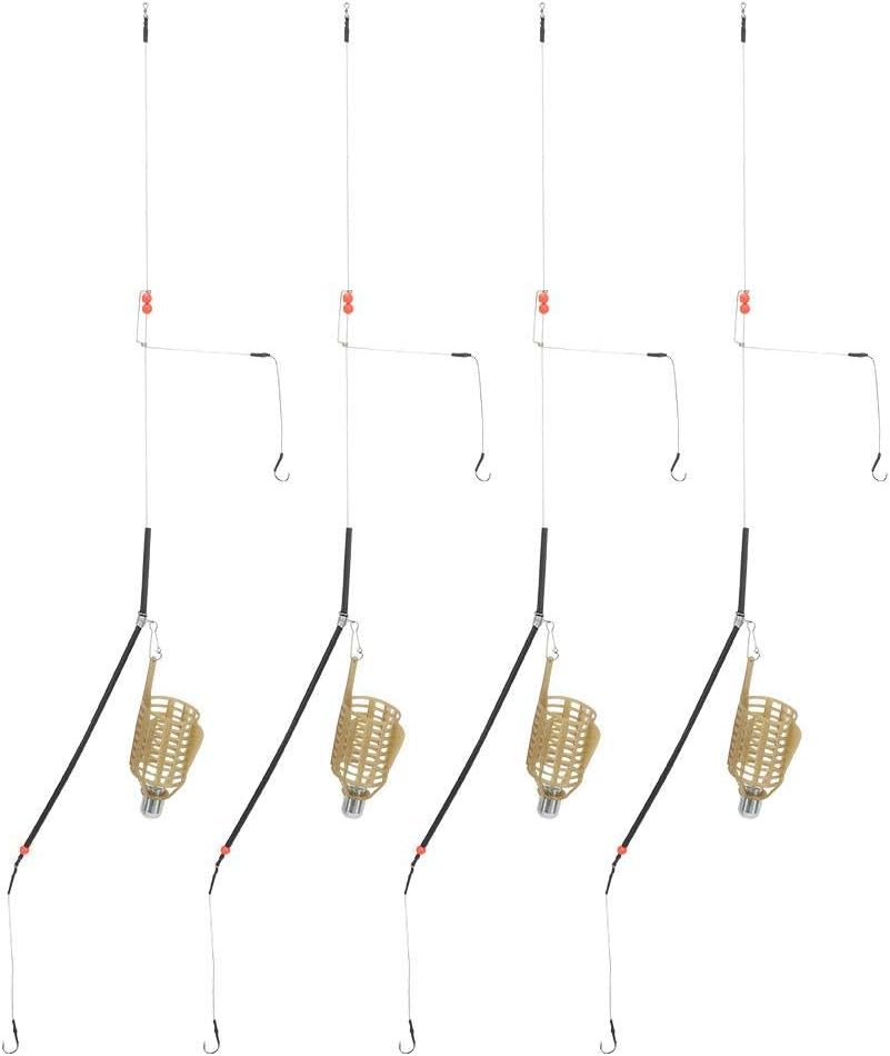 Lightweight Fishing Bait Trap Basket, Fine Machining Fishing Bait Cage, Portable Fishing Lover for Wild Fishing(20g, Sell 4)