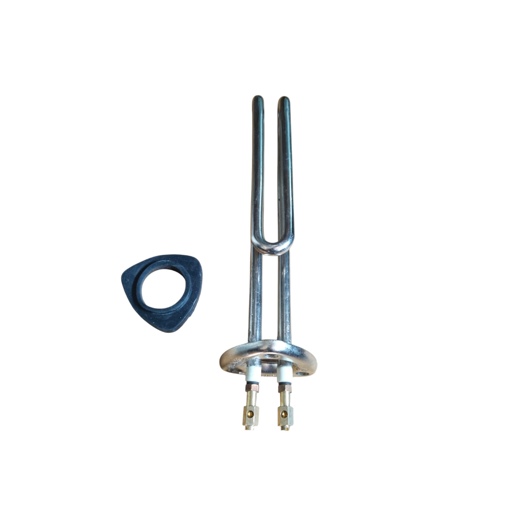 Triangular (Eco) Geyser Heating Element Suitable for 3 and 5 L Geyser -(Match and Buy) Eco Tikona coil 7 inch length and 5 * 5 * 5 Cm Triangular Flange size-image-10