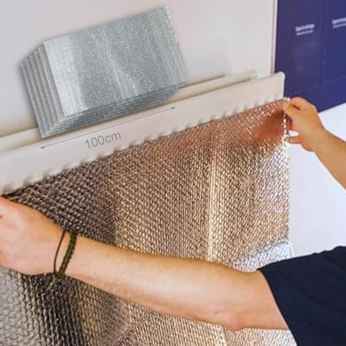 3 Stück Wärmereflektierende Platte zur Wärmedämmung für Heizkörper, Heizkörper und Heizungen, 70 x 100 cm, zuschneidbar (3)