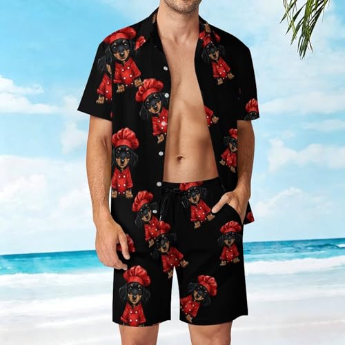 Camisa con botones y pantalones para tus tardes de verano con el conjunto Puppy Chef 4