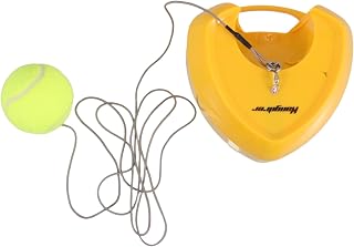 TOYANDONA Base De Entrenadores De Tenis Equipo De Tenis Dispositivo De Entrenamiento De Tenis Herramienta De Autoentrenamiento De Tenis Ayuda De Práctica De Auto Tenis Eva Yellow