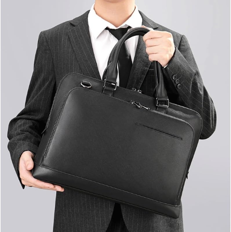 Briefcase Men's Large Capacity Business Bag Handheld Laptop