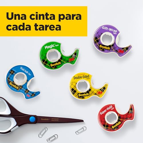 Miniatura 9 de Scotch Magic Cinta Adhesiva Invisible - 2 Rollos De 19mm X 7,5m 1 Gratis - Cinta Adhesiva De Uso General Para Reparación, Etiquetado Y Sellado De Paquetes Y Documentos