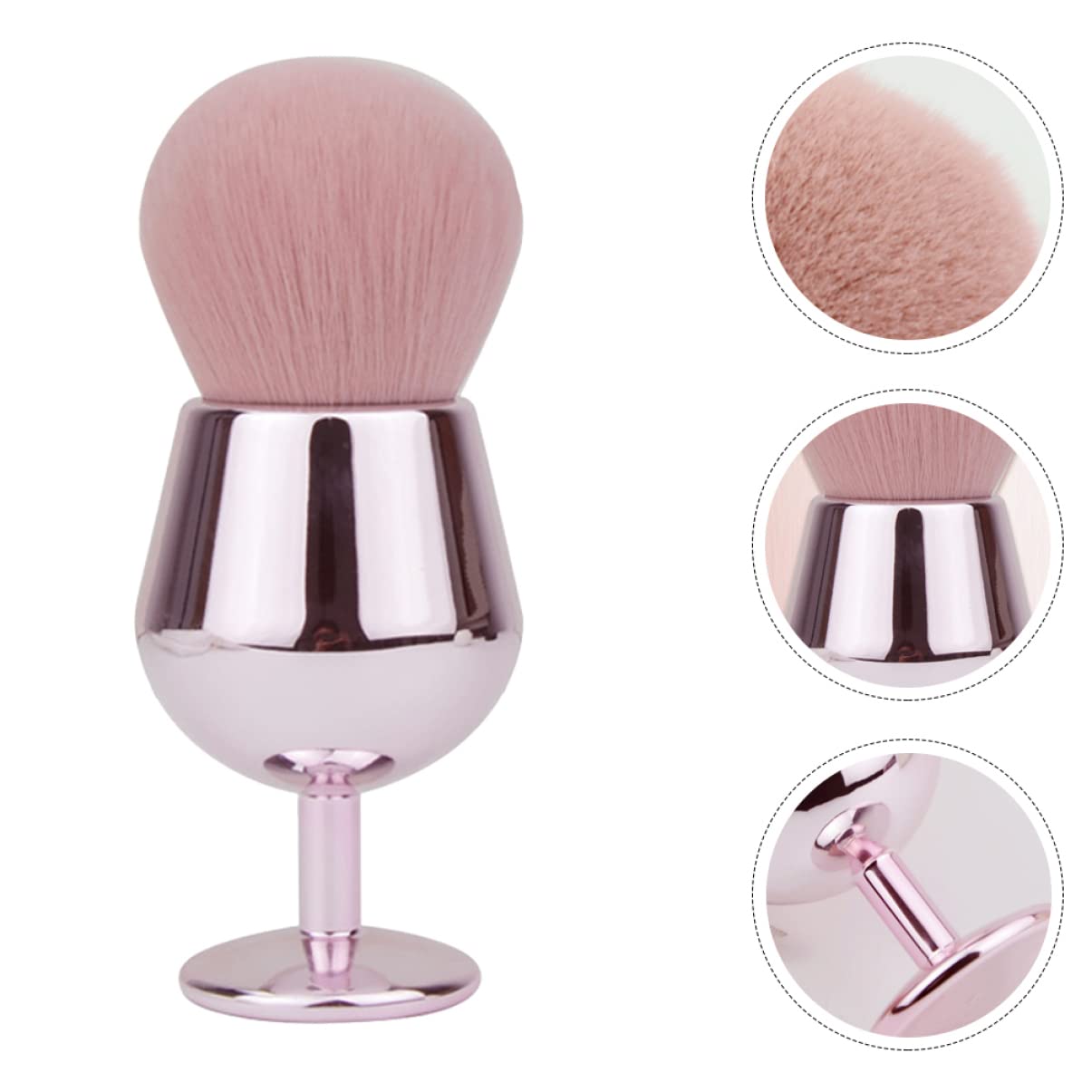 FRCOLOR 3st Rouge-pinsel Make-up-pinsel Lockerer Puderpinsel Kosmetik-make-up-pinsel Reise-gesichtsrougepinsel Kosmetikpinsel Injektionsgriff Flauschige Foundation-pinsel Damen