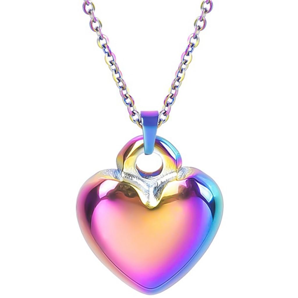 Jude Jewelers Stainless Steel Classical Big Heart Pendant Wedding Festival Season Holiday Necklace