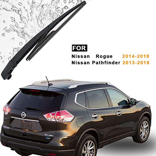 Autoboo Replacement For Nissan Rogue 2014-2018 Pathfinder 2013-2018 Rear Windshield Wiper Blade Arm Set-Factory Oe Style #TOP6