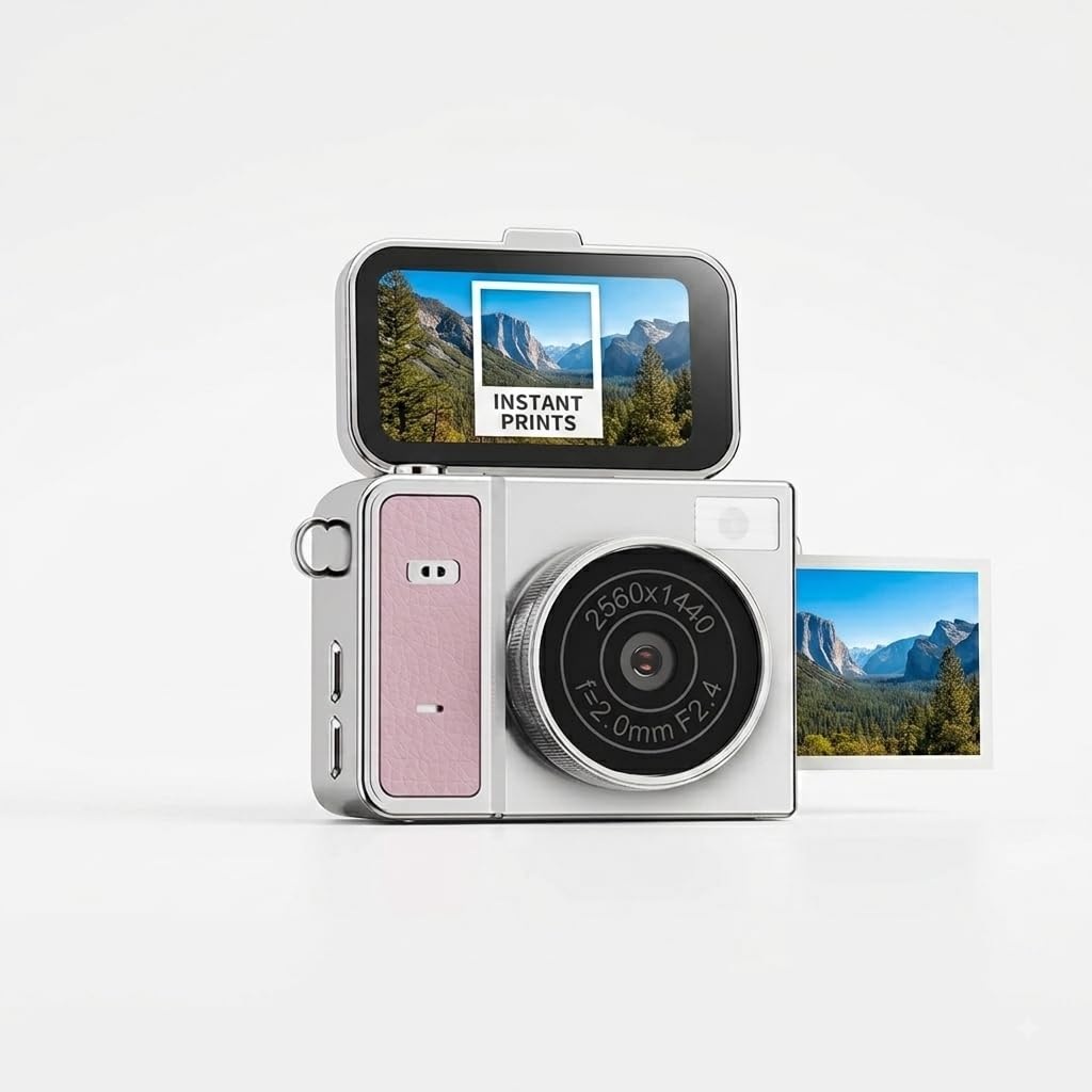 tektonic 2k thumb keychain camera with flip screen | mini digital action camera for photo & video recording | compact pocket camera for kids, adults, vlogging & travel