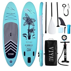 VIYAU Aufblasbares Stand-Up-Paddle-Board Set
