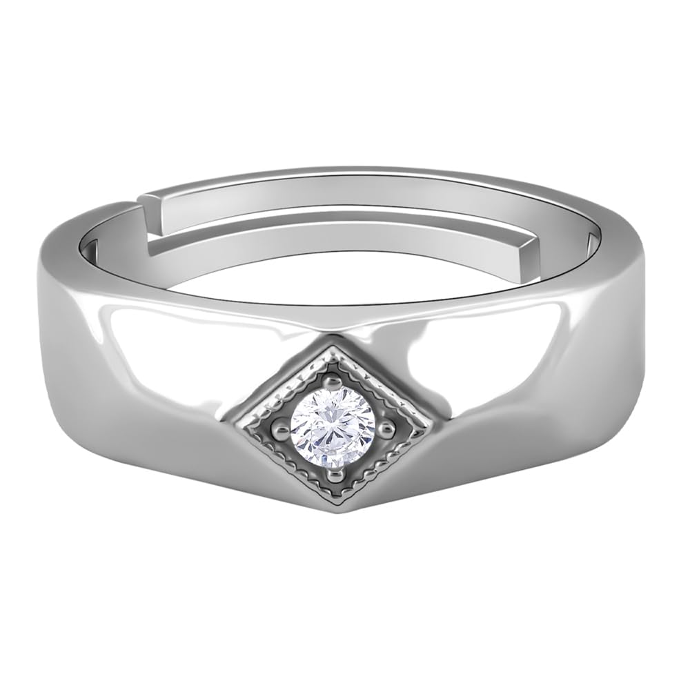 GIVA 925 Silver Racy Rugged Ring For Him,Adjustable | Gifts for Men and Boys | With Certificate of Authenticity 925 Stamp | 6 Months Warranty* (B0D66JR4NW) Amazon Price History, Amazon Price Tracker