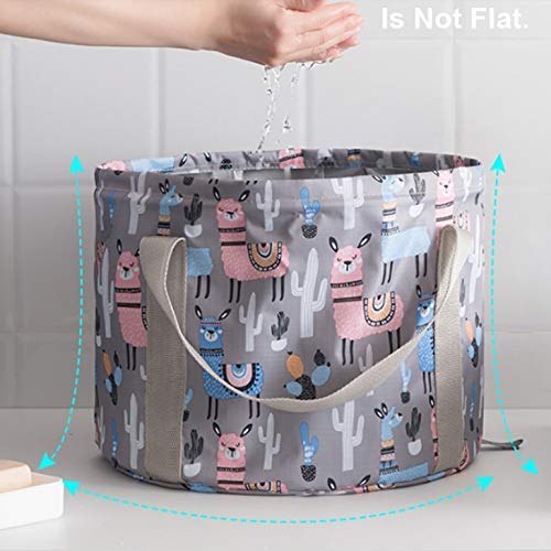 UYDJAKX Vaschetta per pediluvio Pieghevole Borsa da Bagno Portatile Lavandino Secchio per l'acqua Vasca per Massaggi per Piedi da Bagno di Grande capacità per Viaggi all'aperto, Barile per pediluvio
