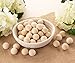Small Unfinished Wooden Craft Balls (1 Inch, 60 Pack)