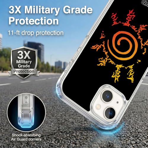 Coque Naruto iPhone 13 protection de qualité militaire antichoc Kurama - 3