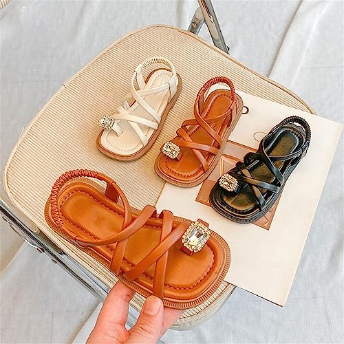 Leather Sandals for Girls Baby Girls Sandals Open Toe Cute No Heels Dress Sandals Strappy High Sandals for Girls3