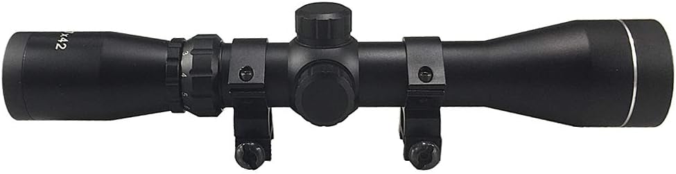 Long Eye Relief Scope 2-7x42 Rangefinder Reticle 30mm Tube Diameter Fits Mosin Nagant 1891/30 M39 with Mount Rings