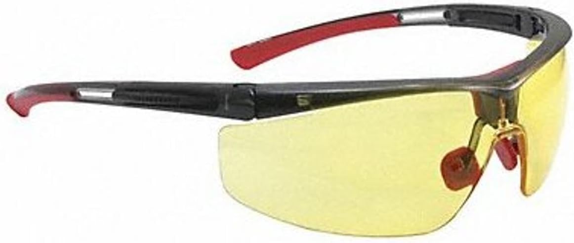 Honeywell North ADAPTEC Wide Black Frame Amber Lens HYDROSHIELD Anti-Fog Coating T5900WTKAHS