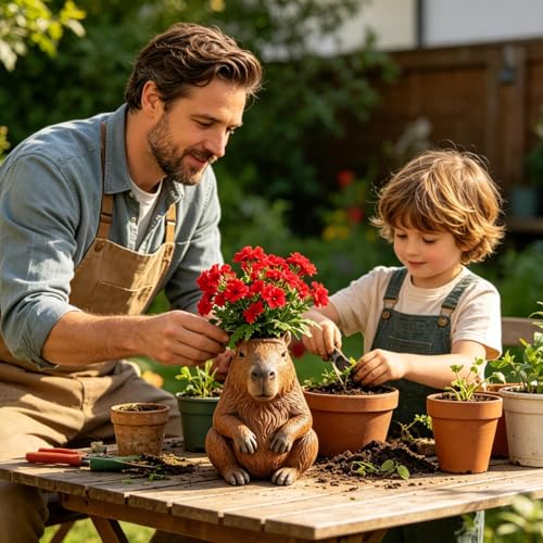 Pot de fleurs capybara solution déco originale extérieur et intérieur
