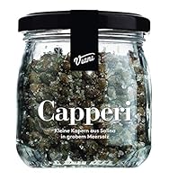 Viani CAPPERI - Kapern aus Salina in Meersalz - Kapern in grobem Meersalz - 120g