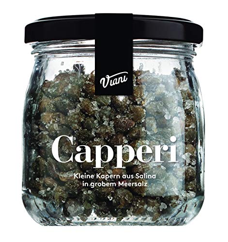Viani CAPPERI - Kapern aus Salina in Meersalz - Kapern in grobem Meersalz - 120g Cover