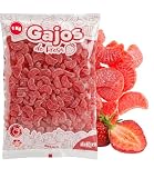 dekora - Gajos de jelly sabor fresa 1 kg para decorar tartas, pasteles y cupcakes, golosinas comestibles de 2,5 cm para repostería