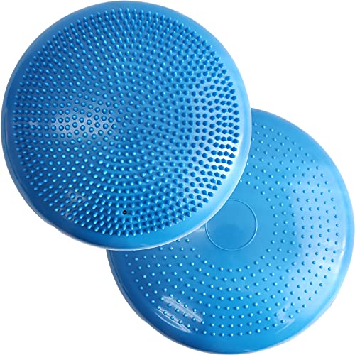 2���� �o�����X�f�B�X�N �o�����X�N�b�V���� ���ՃG�N�T�T�C�Y 33cm �I�V���� ����ɂ��� �N�b�V���� ���Օ␳ ���� �g���[�j���O �V�F�C�v�A�b�v disc2setx-2-disc2setx-BLUE