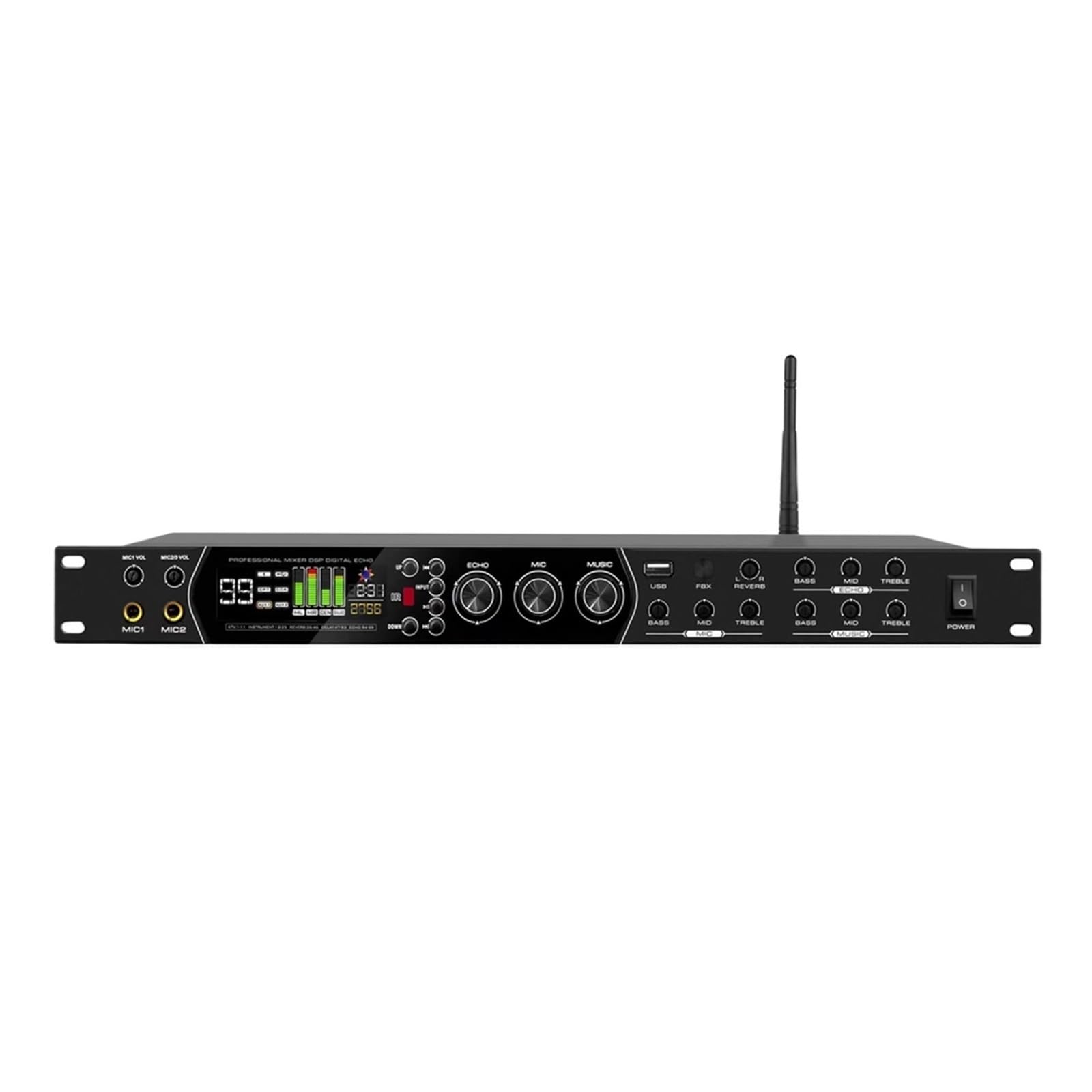 Ecualizador gráfico GAX-F35 KTV Profesional 99 Tipos de Efectos DSP Karaoke en casa Puesta en Escena K Song Efector antiaullidos de Audio