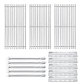 Hisencn Repair kit Replacement for Ducane 30400042,30400043,30558501 Gas Stainless Steel Grill Burner Tupe,Heat Plates Tent Sheild,Cooking Grid Grates