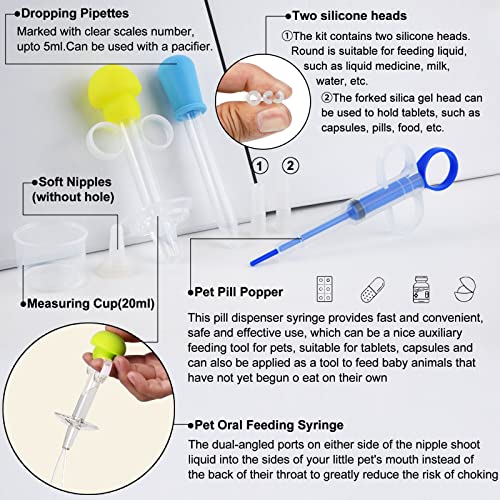 onebarleycorn Tabletten Katze Geben Eingabehilfe Tablette Katzen Spritze Hund Tabletten Applikator Pille Assist Hunde tablettenspritze Helfer Pillen,Kapsel