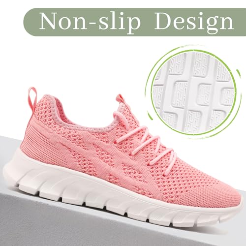 Image of Running Shoes for Women Slip On Tennis Walking Sneakers Sport Fashion Casual Workout Gym Athletic Hiking Nurse Non Slip Lightweight Breathable Trainers