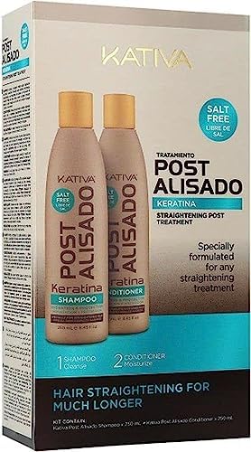 Kativa Tech Kativa Post Relaxer Kit X 2 Units (Shampoo + Conditioner 250 Ml X X 250 Ml) by KATIVA