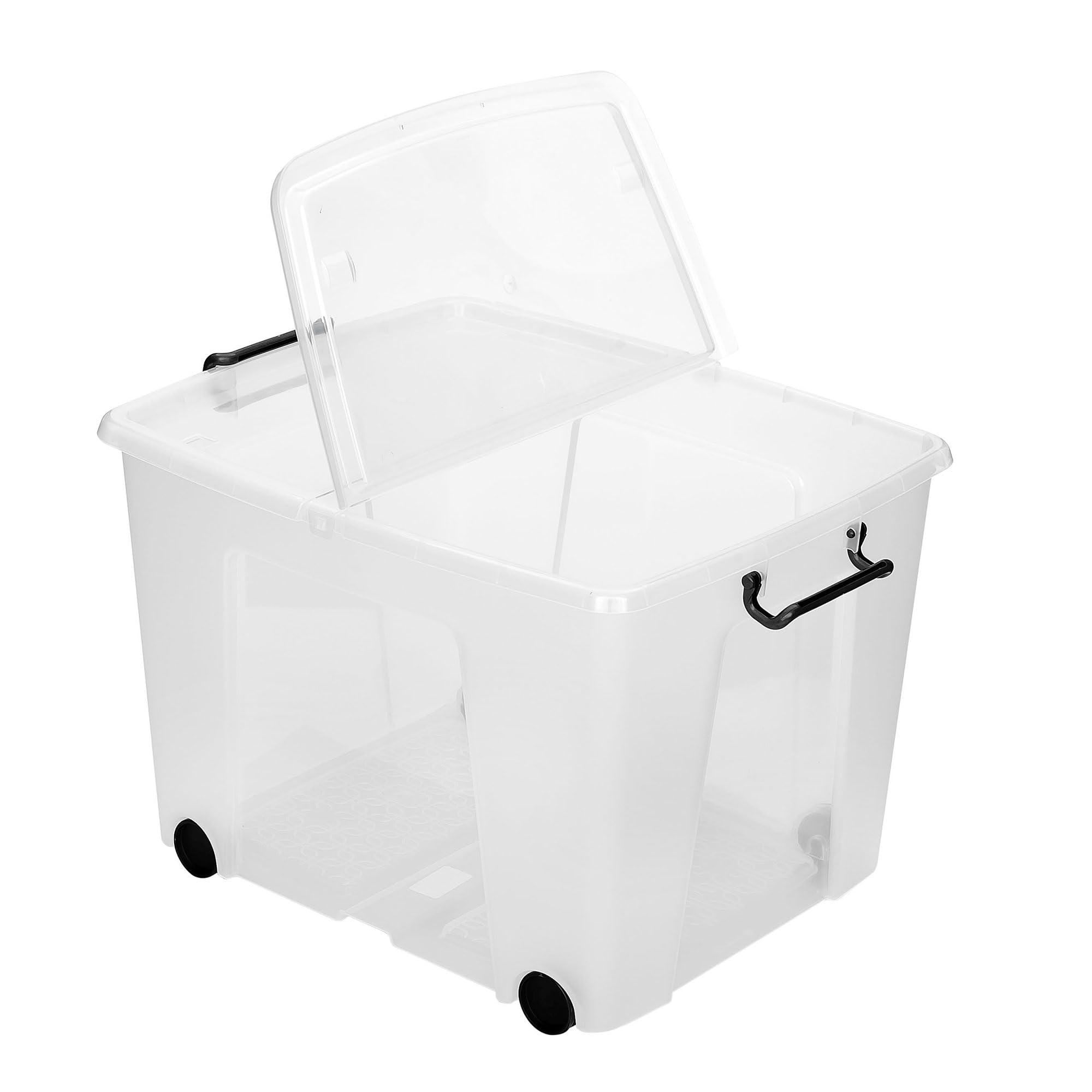 Strata by CEP Boîte de Rangement 75 L + roulettes HW676 Cristal