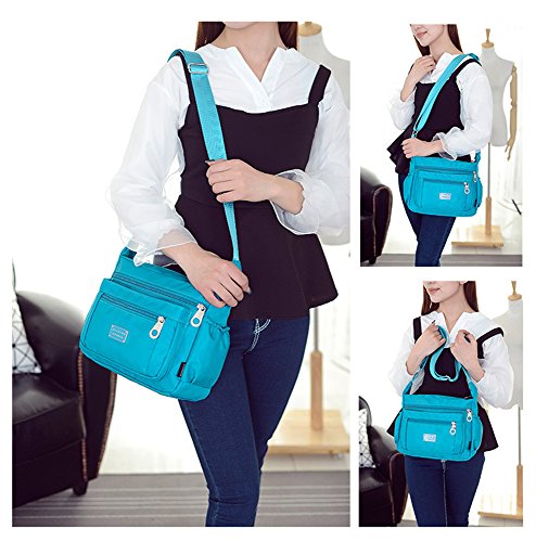 Nylon Crossbody Bags for Women with Pockets Waterproof Lightweight Shoulder Bag4