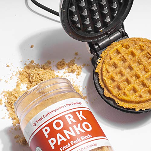 Pork Panko - Pork Rind Crumbs - 12Oz Resealable Jar - 2 Pack - Naturally Gluten Free And Carb Free, Keto Friendly, Crispy Topping, Paleo Crab Cakes, Keto Meatloaf, Pork Chop Breading #TOP3