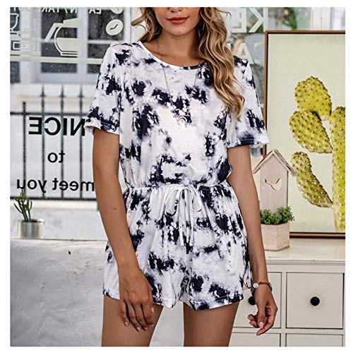 Pyjama décontracté pour femme : chemise de nuit amples à manches courtes