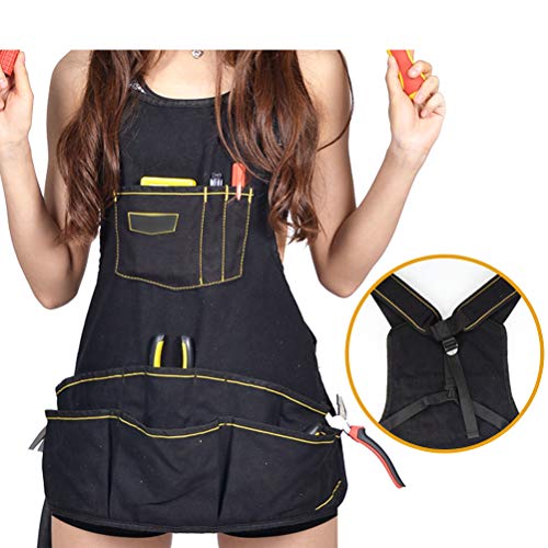 Durable Work Aprons Canvas Shop Apron with Pockets for Wood Working and Gardening Men and Women Apron Tool Apron