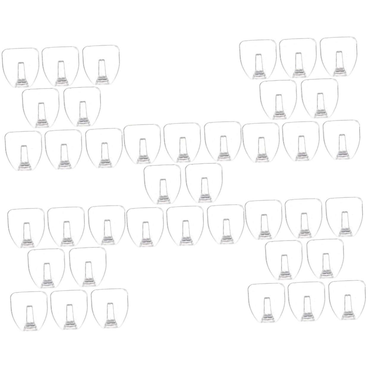 Angoily 40piezas Ganchos Adhesivos Transparentes Para Pared Ganchos Para Toallas y Accesorios Baño y Cocina Resistente y Para Superficies Lisas