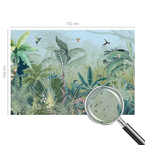 Fotomural autoadhesivo lavable y resistente a manchas con motivos decorativos tropicales 5
