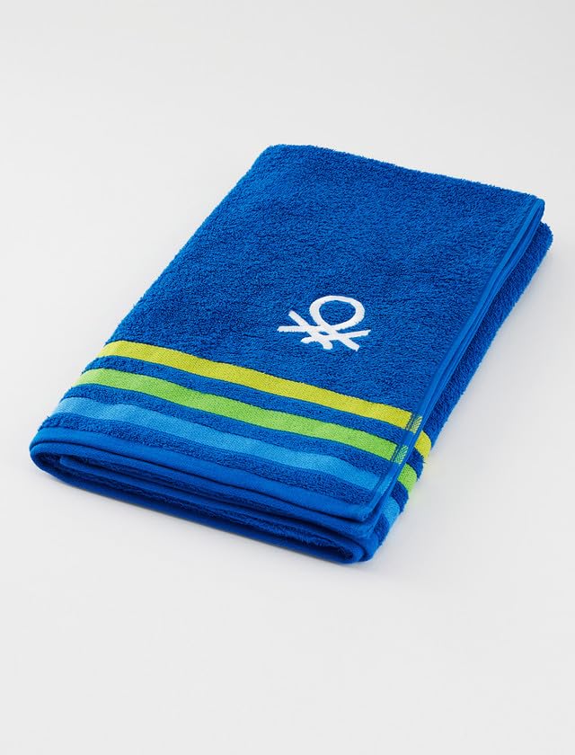 Image of United Colors of Benetton Bamboo Cotton Hand Towels Pack of 2, 450 GSM Super Soft & Absorbent, 60 x 40 cm, Soft Quick-Dry Bathroom Towels for Bathroom /Kitchen