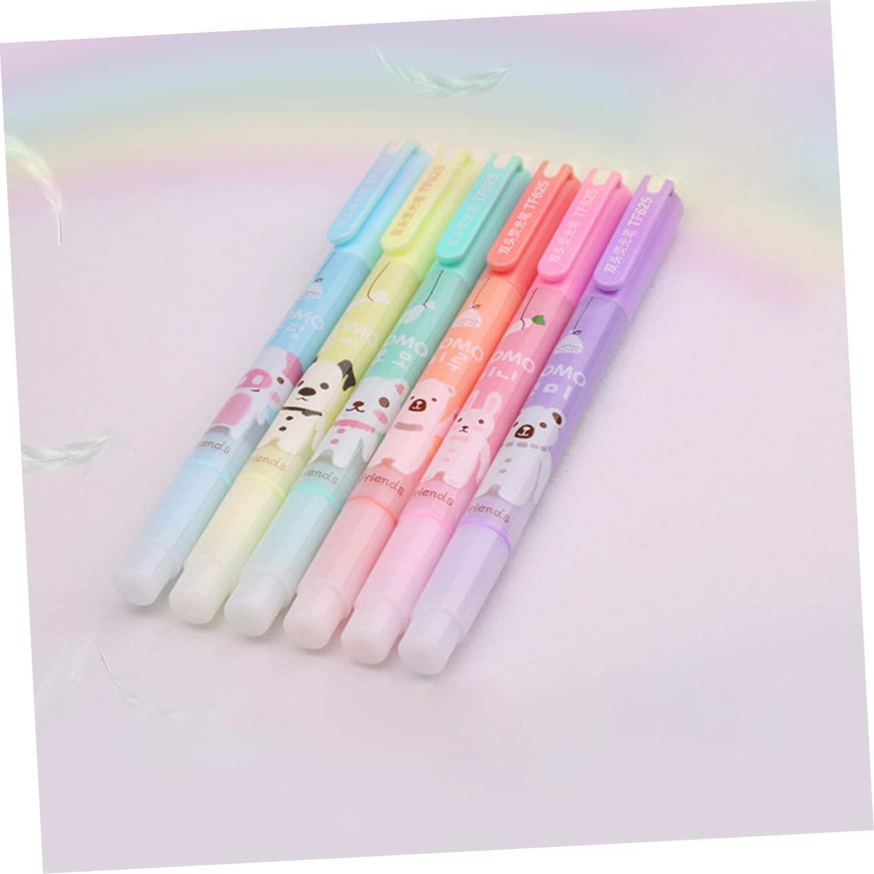 Lurrose 18pezzi Evidenziatori Doppi Fluorescente Marcatori Per e Scuola Per Note e Creativi