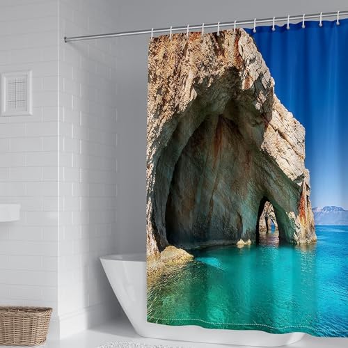 Rideau de douche 180x180 en polyester de qualité supérieure à œillets - 2