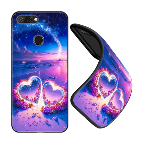 JEZSTHAI Schutzhüllen für Handy ZTE Blade V9 Vita Hülle Silikon Fallschutz Muster Design Handyhülle,Ultra Dünn Flexible Stoßfeste Bumper Hülle,Weiche Anti-Kratzt Rückseite,B02