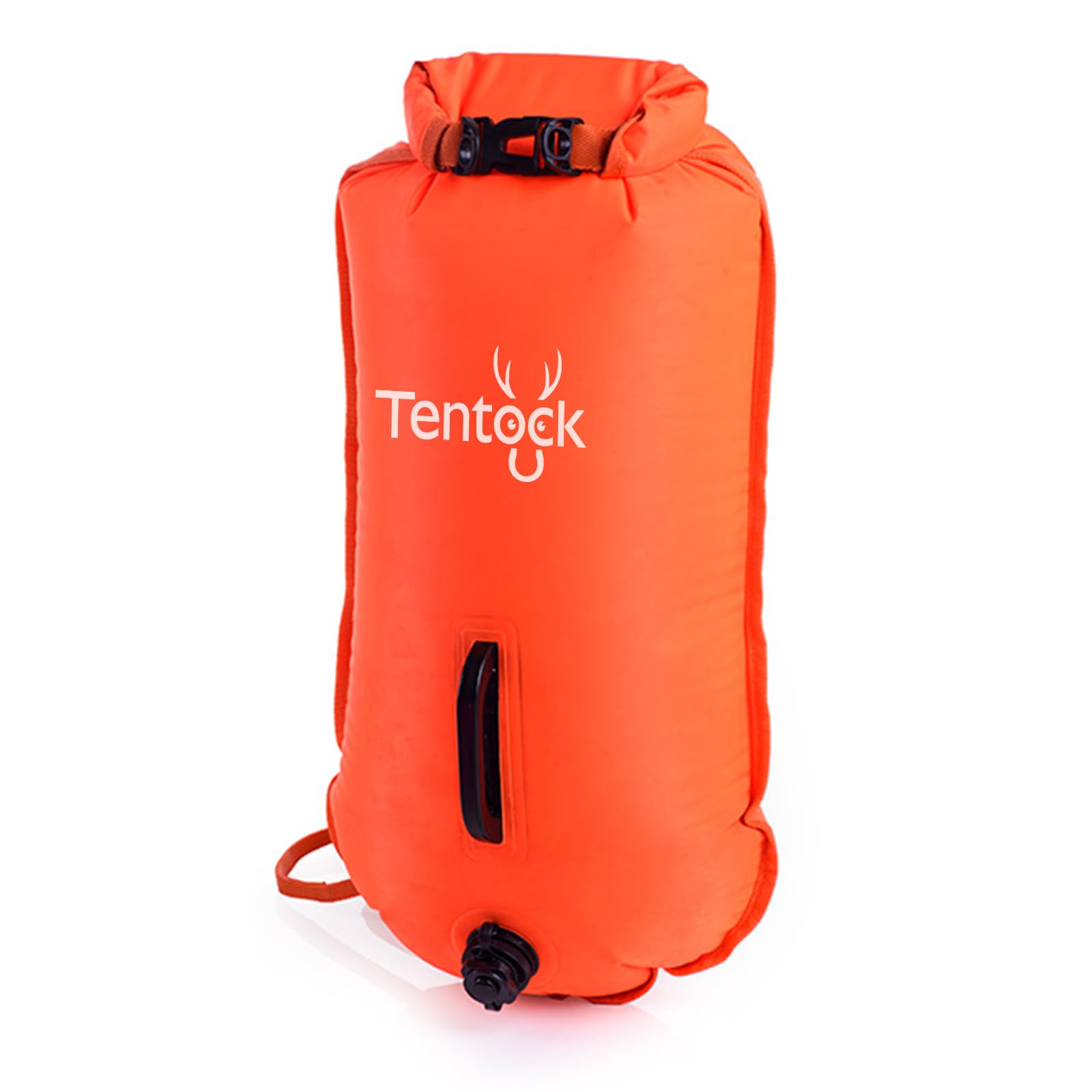 Tentock Boa da nuoto impermeabile da 28 l, borsa gonfiabile per sport acquatici, nuotatori aperti, triatleti, kayak e snorkeling