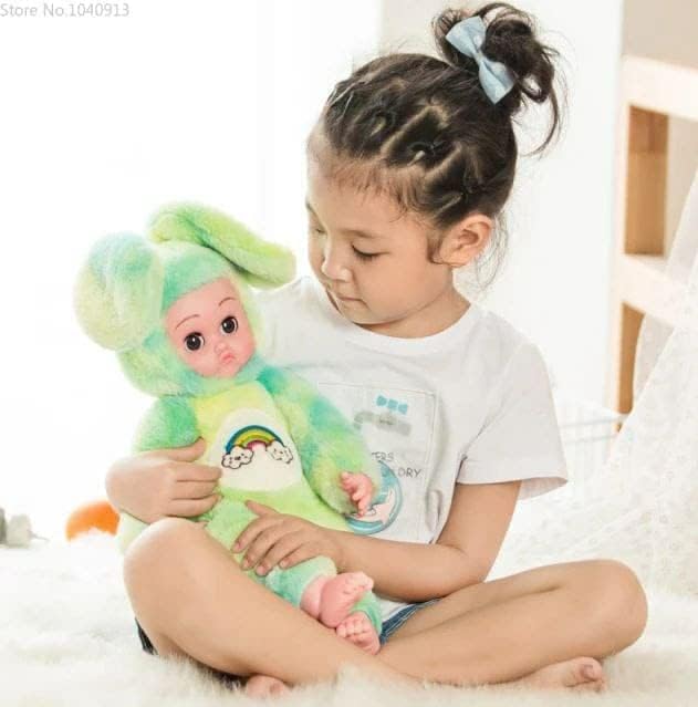 Image of 50cm Reborn Silicon Music Doll Soft Toy Rabbit Ear Plush for Girls Kids Stuffed Toys with Long Ear Gifts Present for Christmas Valentine New Year