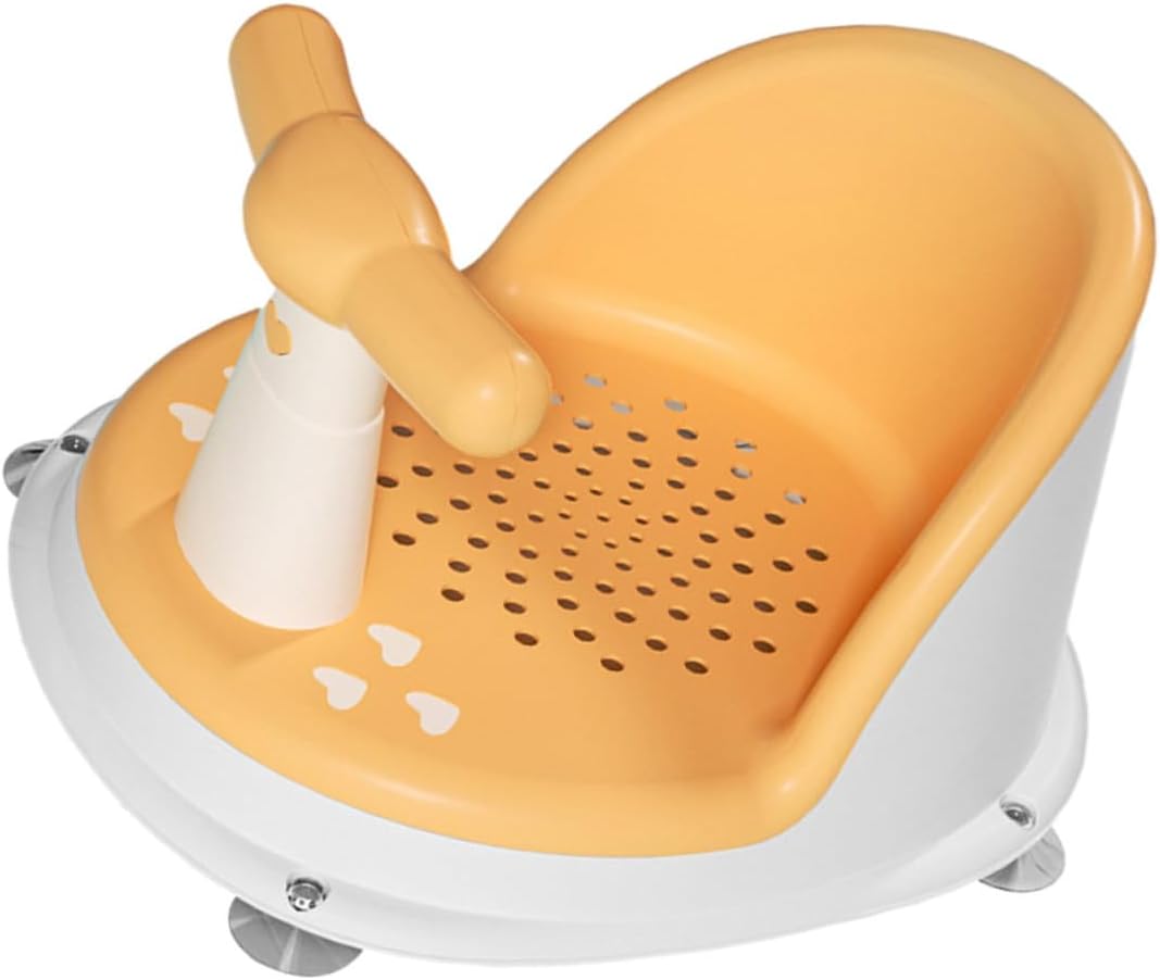 BESPORTBLE Ergonomic Bath Seat with Anti-Slip Support for Sitting Up Safe Bath Chair for Bathtubs Portable Shower Sitting Stool for Boys and Convenient Storage and Comfortable Design