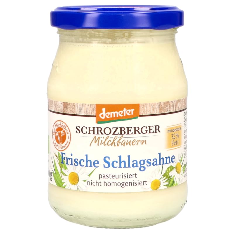 Schrozberger Milchbauern Demeter Frische Schlagsahne MEHRWEG, 250g