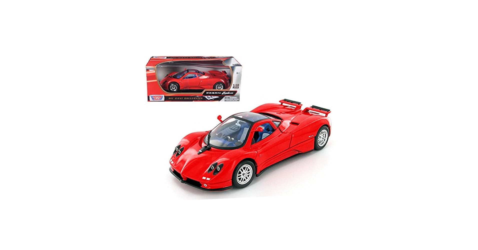 Amazon | Motormax パガーニ ゾンダ C12 レッド 1/18 モデルカー