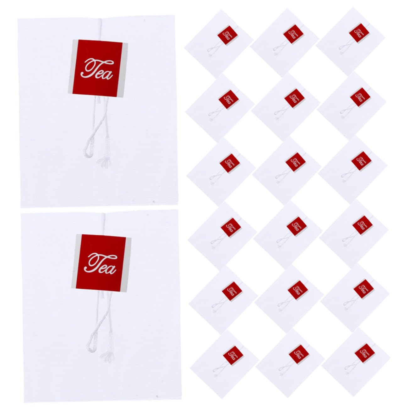 MAGICLULU Lot De 5 Sachets D'infusion De Thé Non Blanchis En Mousseline Avec Filtre Vide Pour Et Le Bureau 200 Pièces X 5
