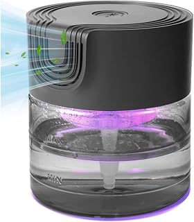 Purificadores de Aire de Agua para el Hogar, Purificadores de Aire Silenciosos de Velocidad Variable A Base de Agua con Luz, para el Hogar, Dormitorio, Enchufe Europeo
