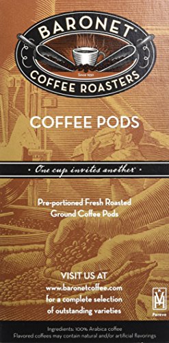 Baronet Coffee Organic Ese Espresso Pods - Decaf Roast - 3 Boxes Of 18 Single Serve Espresso Pods – 54 Count, 7.2 Grams - Individually Wrapped For Freshness - Rich, Traditional Flavor #TOP3