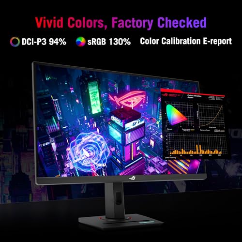 undefined ASUS ROG Strix 27” 1440P USB-C HDR Gaming Monitor (XG27ACMS) – QHD (2560 x 1440), 320Hz, 0.3ms, Fast IPS, Extreme Low Motion Blur Sync, G-SYNC Compatible, DisplayWidget, Tripod Socket, 3 yr Warranty の商品画像 2